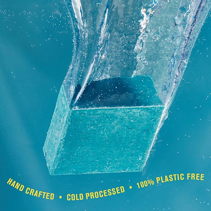 Every Man Jack Cold Plunge Mens Bar Soap - Tahoe Blue Scent with notes of Bergamot, Lemon, Freshwater Mist - Deeply Cleans, Hydrates with Naturally Derived Ingredients and Medium Grit - 5oz (2 Pack)