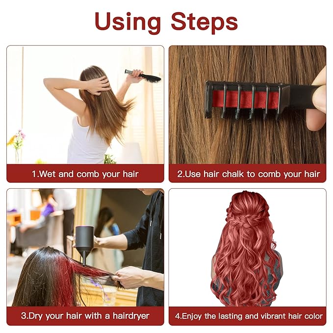 MSDADA New Hair Chalk Comb