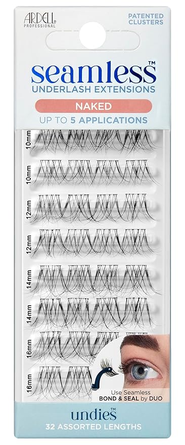 Ardell Seamless Naked Underlash Extensions Refill Kit - DIY Lash Clusters, Eyelash Extension, Natural Look Lashes, 1-Pack