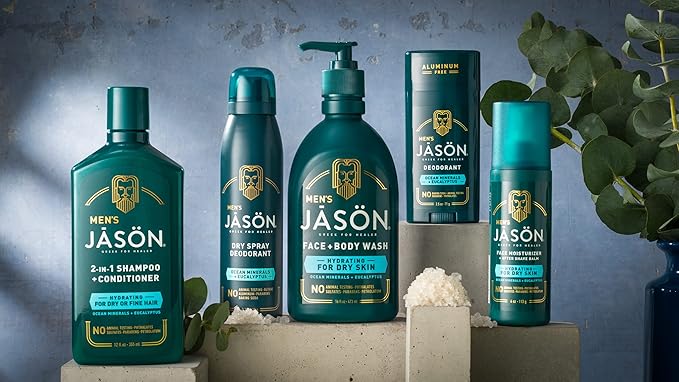 Jason Men's Hydrating 2-in-1 Shampoo and Conditioner, 12 oz