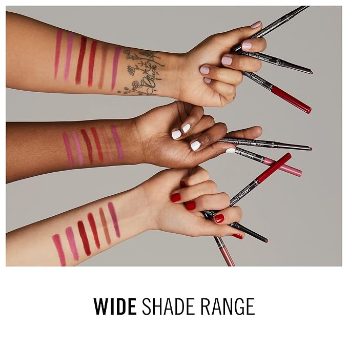 Rimmel Lasting Finish Exaggerate Automatic Lip Liner - Rich, Smooth Formula, Long Lasting - 018 Rose Addiction, .01oz