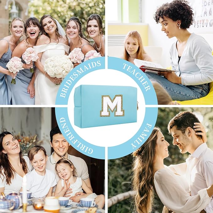 Personalized initial letter patch makeup