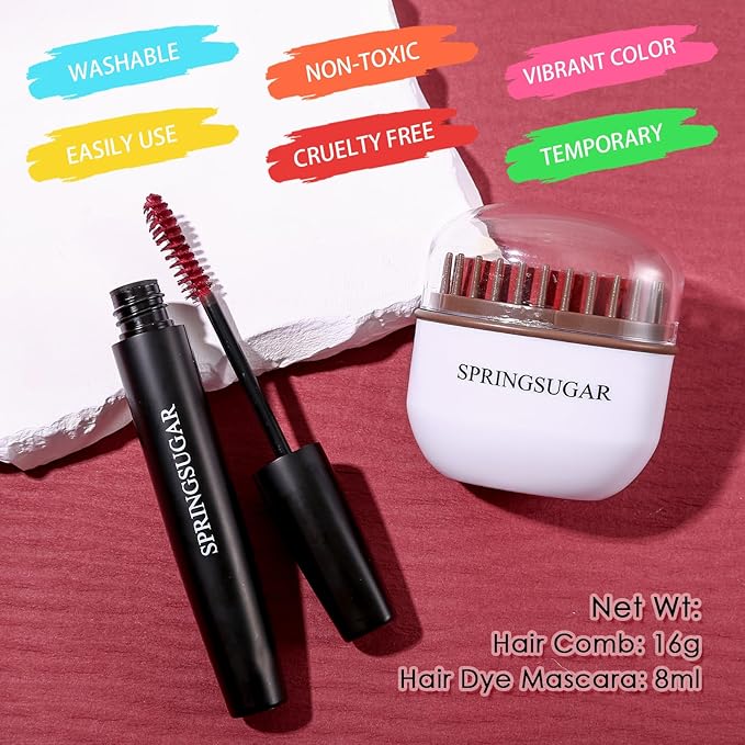 Red Temporary Hair Chalk Color