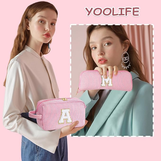 YOOLIFE Initial Makeup Bag -