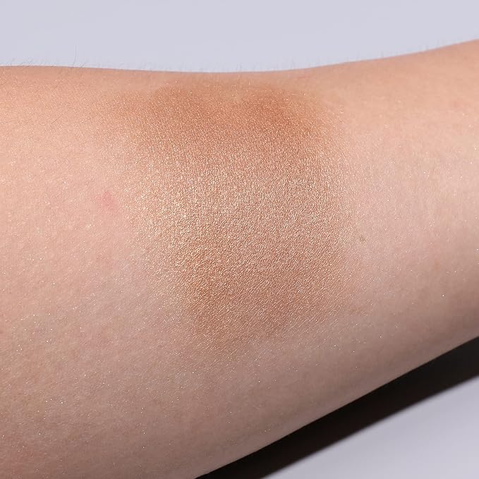 ISMINE Single Light Brown Eyeshadow, Shimmer Bronze, High Pigment, Longwear Single Matte Eyeshadow Eye Makeup for Day & Night (#15)