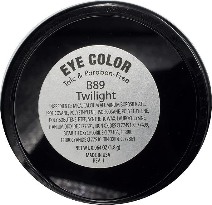 Twilight Shimmering Deep Blue Navy Pressed Powder Single Vegan Eyeshadow; Talc, Paraben & Cruelty Free
