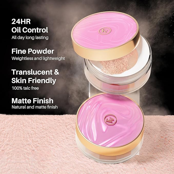 FV Translucent Loose Face Powder, Long Lasting & 0.35oz
