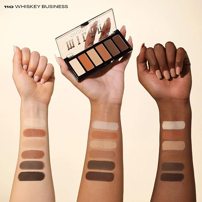Milani Gilded Mini Eyeshadow Palette with 6 Matte & Shimmer Hues - Whiskey Business