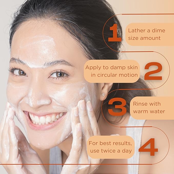 InstaNatural Vitamin C Cleanser Face Wash, Brightens and Reduces Signs of Aging, Fine Lines and Uneven Texture, with Coconut Water and Aloe Vera, 6.7 FL Oz - 3 Pack