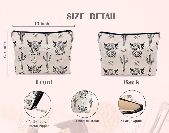 Western makeup bag,western gifts for