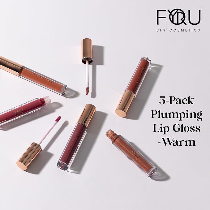 BFY Cosmetics 5-Pack Plumping Lip Gloss - Warm