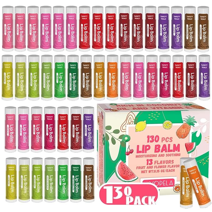130 Pack Natural Lip Balm Bulk