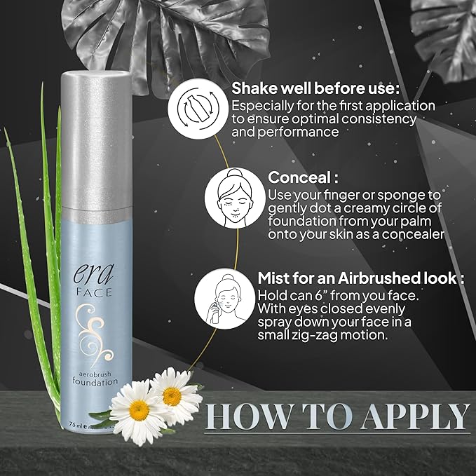 ERA Beauty ERA Face spray makeup (R2 Ivory, on cosmetics 2.25 oz