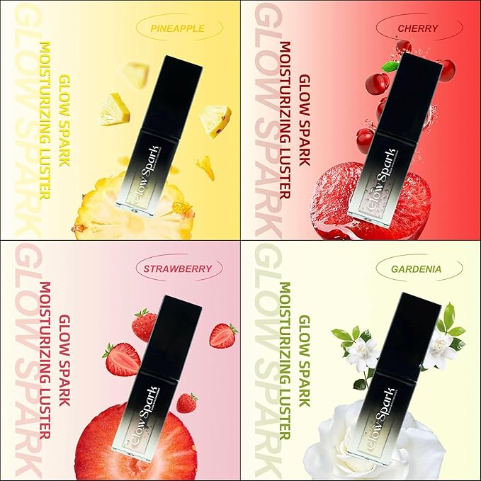 Lip Glow Oil for Radiant, Fuller Lips. Luxurious Hydration & All-Day Moisture for Lip Elegance (Gardenia)