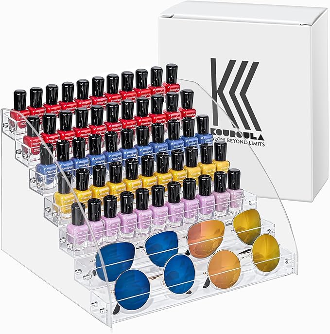 Nail polish organizer case, sunglass