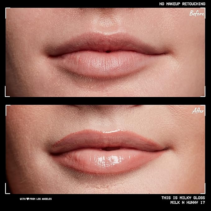 NYX PROFESSIONAL MAKEUP This Is Milky Gloss, Lip Gloss with 12 Hour Hydration, Vegan - Milk & Hunny (Honey Nude)