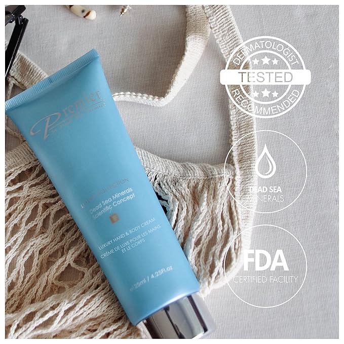 Premier Dead Sea Luxury Hand & Body Cream, vitamins 4.25fl.oz