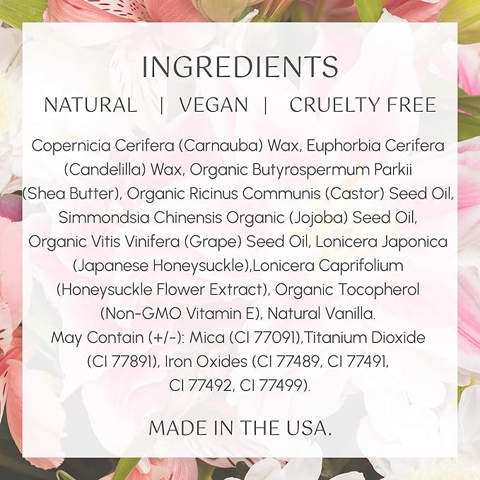 Mom's Secret Lily Natural Lipstick, Natural moisture with Vitamin E coupled with Organic Grapeseed and Organic Jojoba Oils, Vegan, Paraben Free, Made in the USA. 0.14 oz. (Stolen Kiss)