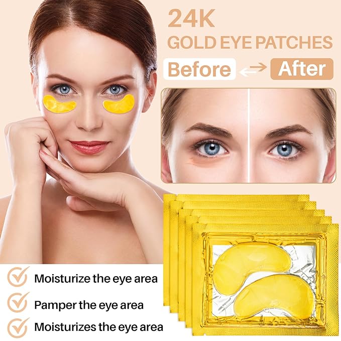 Gold under eye patches -
