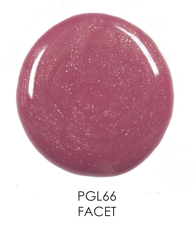 Palladio Lip Gloss, Champagne, Non-Sticky, Contains Vitamin E and Aloe, Offers Intense Color and Moisturization, Minimizes Lip Wrinkles, Softens Lips with Beautiful Shiny Finish, Facet Diamond