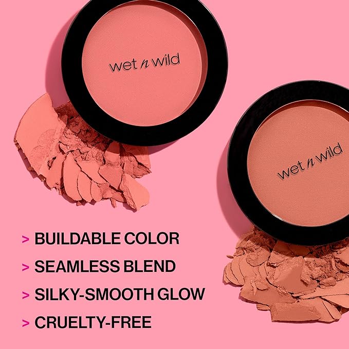 wet n wild Color Icon Blush, Effortless Glow Pearlescent Pink(Packaged)
