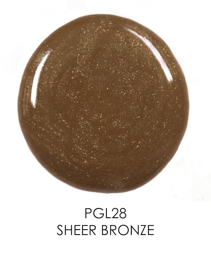 Palladio Lip Gloss, Non-Sticky Lip Gloss, Contains Vitamin E and Aloe, Offers Intense Color and Moisturization, Minimizes Lip Wrinkles, Softens Lips with Beautiful Shiny Finish, Sheer Bronze