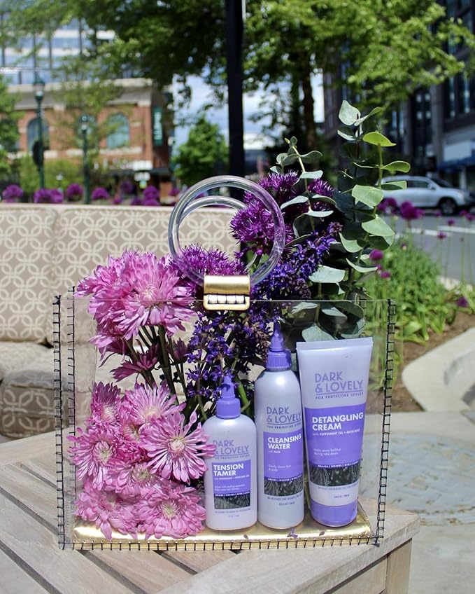 SoftSheen-Carson Dark&Lovely Detangling Cream, 6.8 Fl Oz - For Protective Styles, With Peppermint&Avocado Oil for Braids, Weaves, Wigs&Locs No Dyes, No Mineral Oil, No Petrolatum