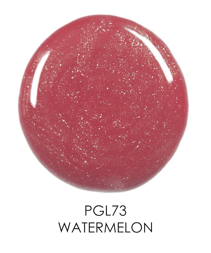 Palladio Lip Gloss, Non-Sticky Lip Gloss, Contains Vitamin E and Aloe, Offers Intense Color and Moisturization, Minimizes Lip Wrinkles, Softens Lips with Beautiful Shiny Finish, Watermelon