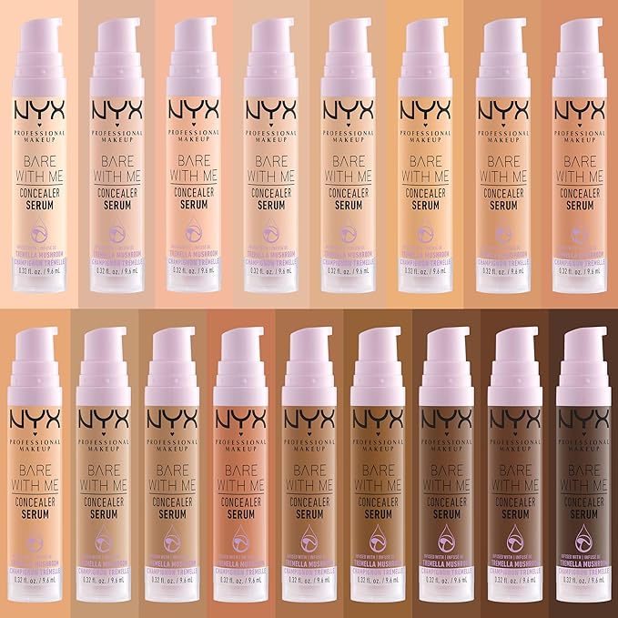 NYX PROFESSIONAL MAKEUP Bare With Me Concealer Serum, Light Tan