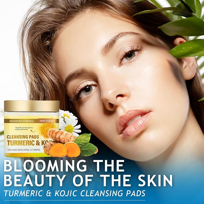 Turmeric kojic acid cleansing pads,