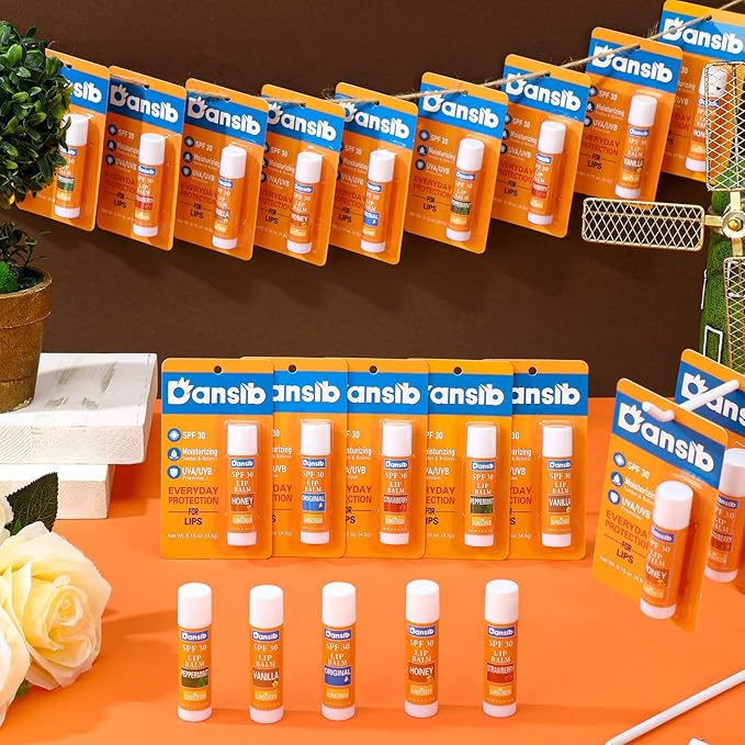 10 Pcs Sunscreen Lip Balms Bulk