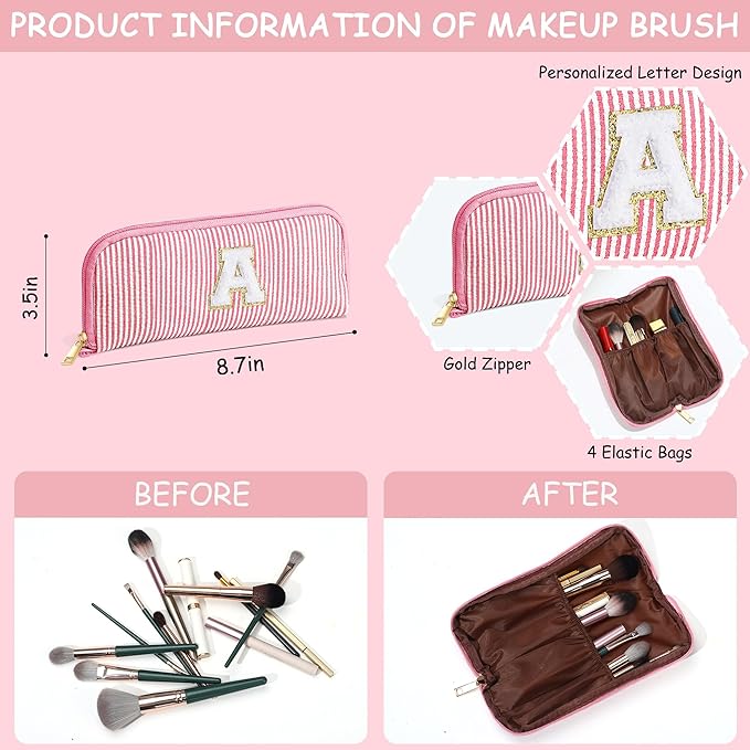 YOOLIFE Initial Makeup Bag -