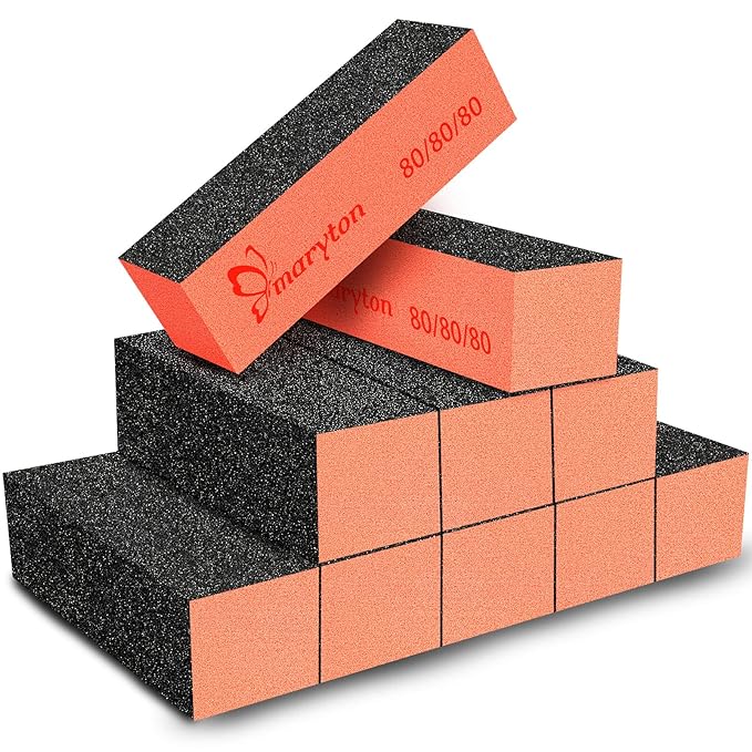 Maryton Nail Sanding Blocks, 80/80