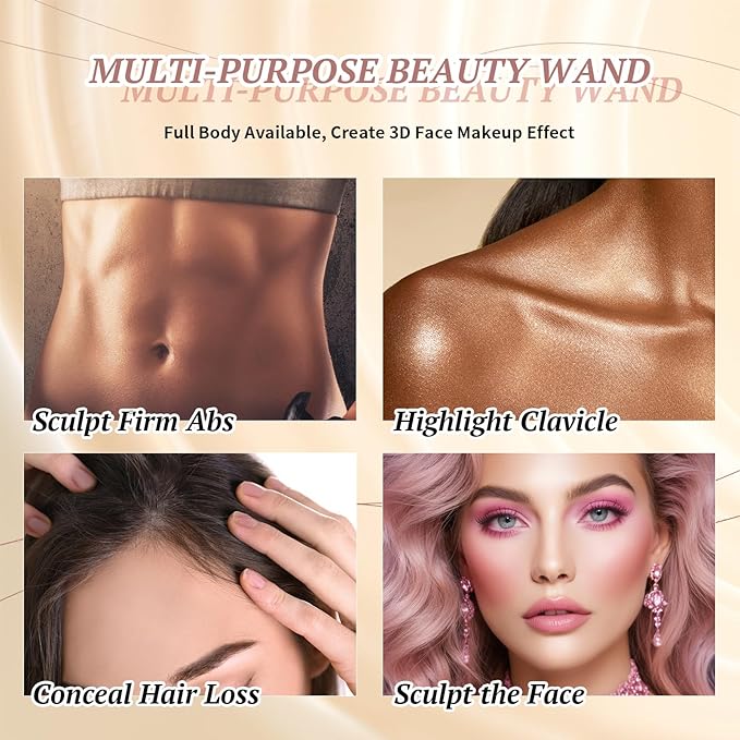 3 Pcs Cream Waterproof Blush Contour Highlighter Stick Finishing Makeup