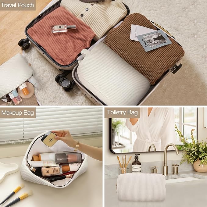 3 pieces makeup bag cosmetic