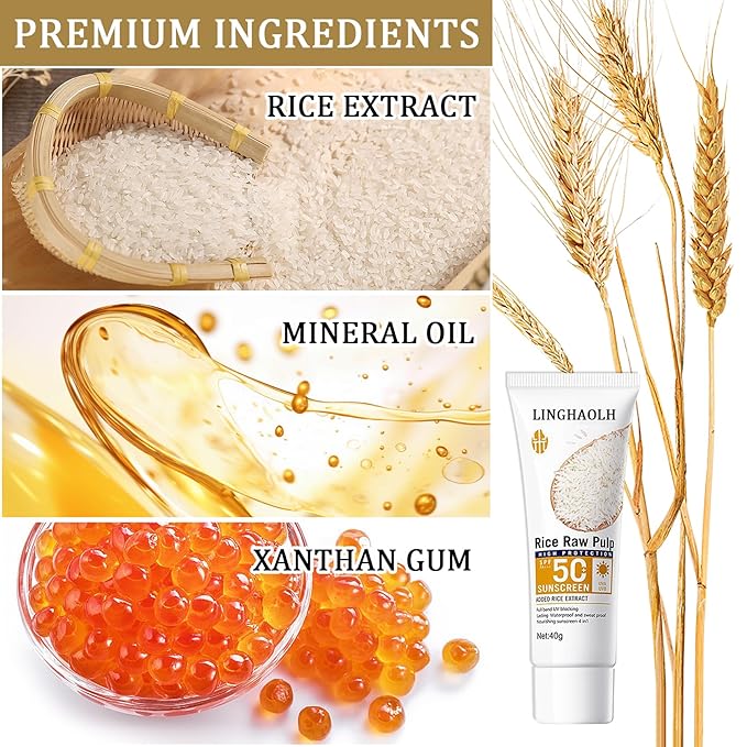 Face Body Rice Sunscreen SPF