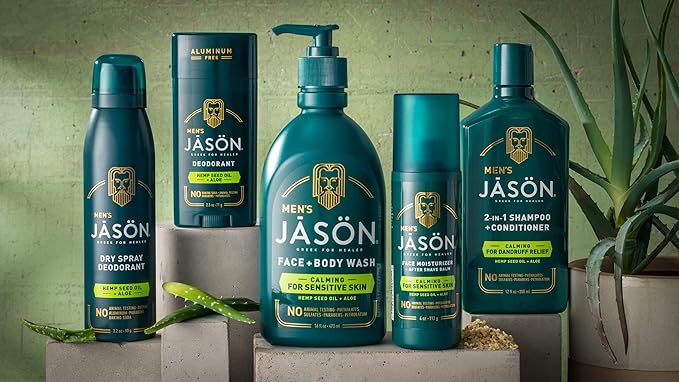 Jason Men's Calming 2-in-1 Shampoo and Conditioner, 12 oz