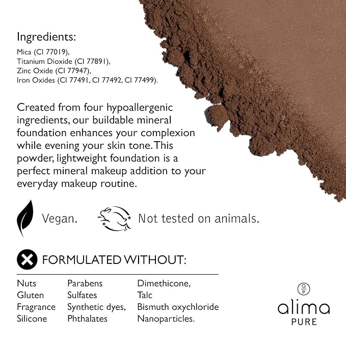 Alima Pure Matte Foundation Loose Mineral Powder Foundation Powder ./4.5 15 oz
