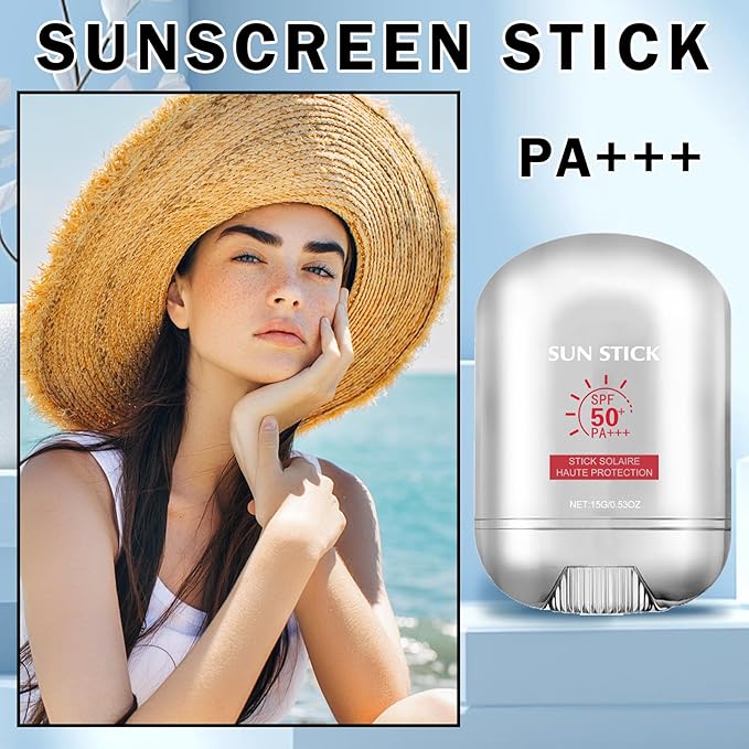 NVLEPTAP Sun Stick SPF50 Sun Stick Pro Protector Solar En Barra Sunscreen Stick for Face Body Refreshing Non Greasy Sun Stick UV Protection