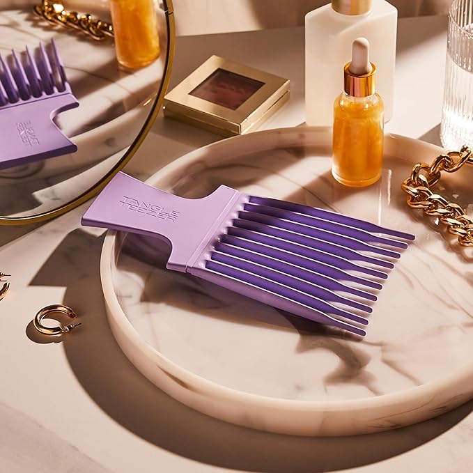 Tangle Teezer Hair Pick, Adds Lift, Volume, Preserves Curl, Reduces Frizz, for Curly Hair Types, Lilac