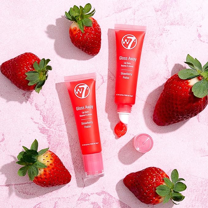 Wloss Away Lip Balm - 2 Piece Set - Strawberry 7 G