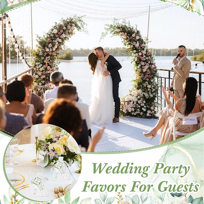 12 Sets Thank You Gifts Mini Sunscreen and Sunscreen Lip Balms Travel Size Thank You Gifts for Weddings Baby Shower Favors Supplies(Wedding Eucalyptus)