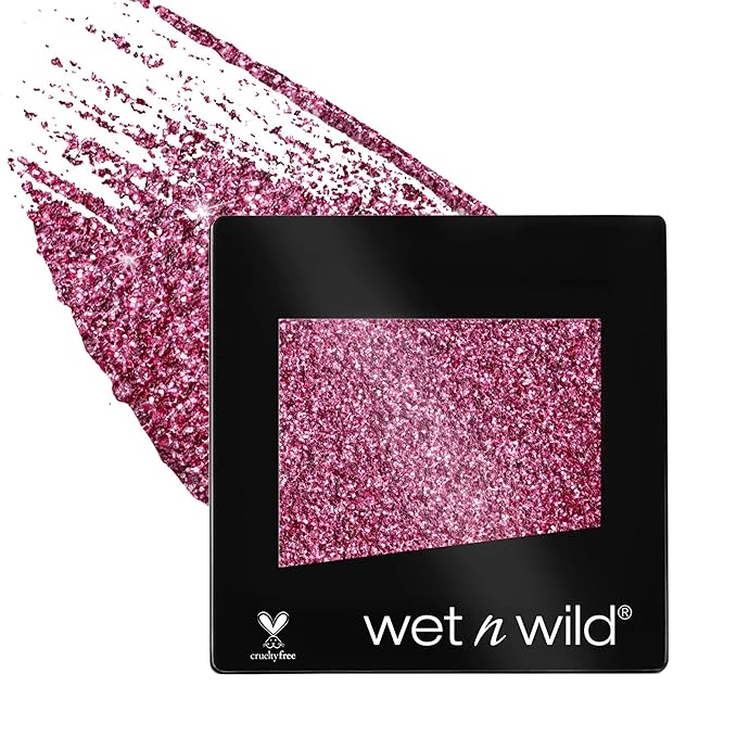 wet n wild Color Icon Eyeshadow Glitter - Ultra-Pigmented, Vitamin E Infused for a Silky-Smooth Moisturizing Application, Cruelty-Free & Vegan - Groupie
