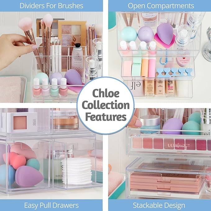 Stori chloe space-saving clear makeup