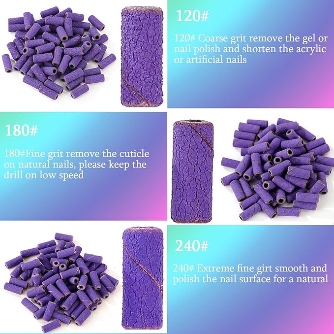 100pcs nail drill bits small