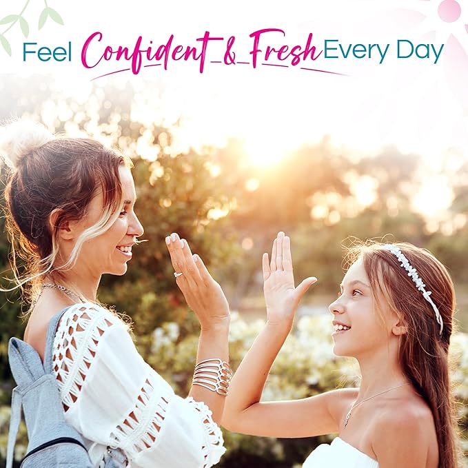 Good for You Girls Aluminum-Free, Natural & Vegan Deodorant for Kids, Preteens, Teens, Safe & Effective Odor Protection, Clear Roll-On, Natural Fragrance | Soft Powder, 3 oz (Pack of 3)