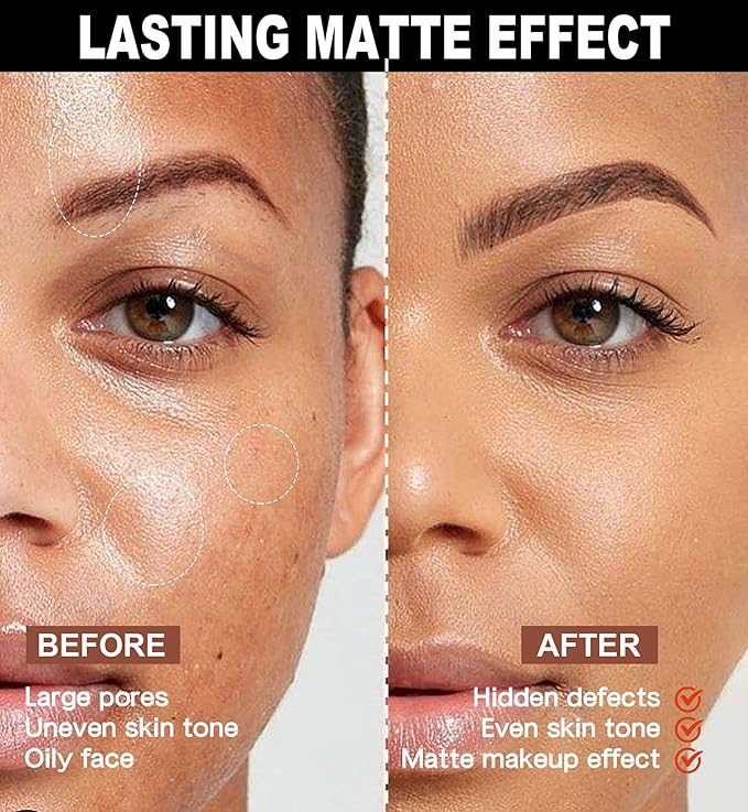 MAEPEOR Pressed Powder 8 Colors Oil Control Matte Natural Beig)