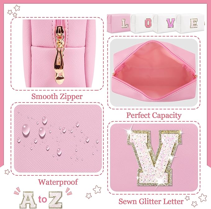 Personalized initial letter patch makeup