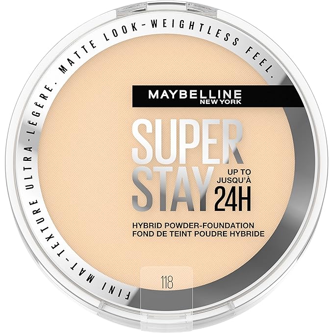 Maybelline Super Stay Up to 24HR Hybrid Powder-Foundation, 1 Count