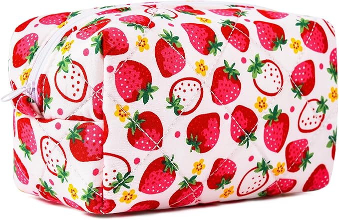 Soidram pink makeup bag quilted